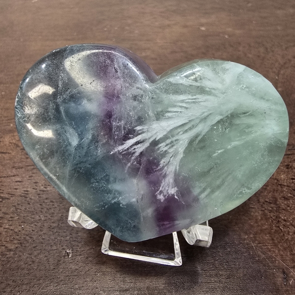 Fluorite Crystal Heart - Picture 3 of 13